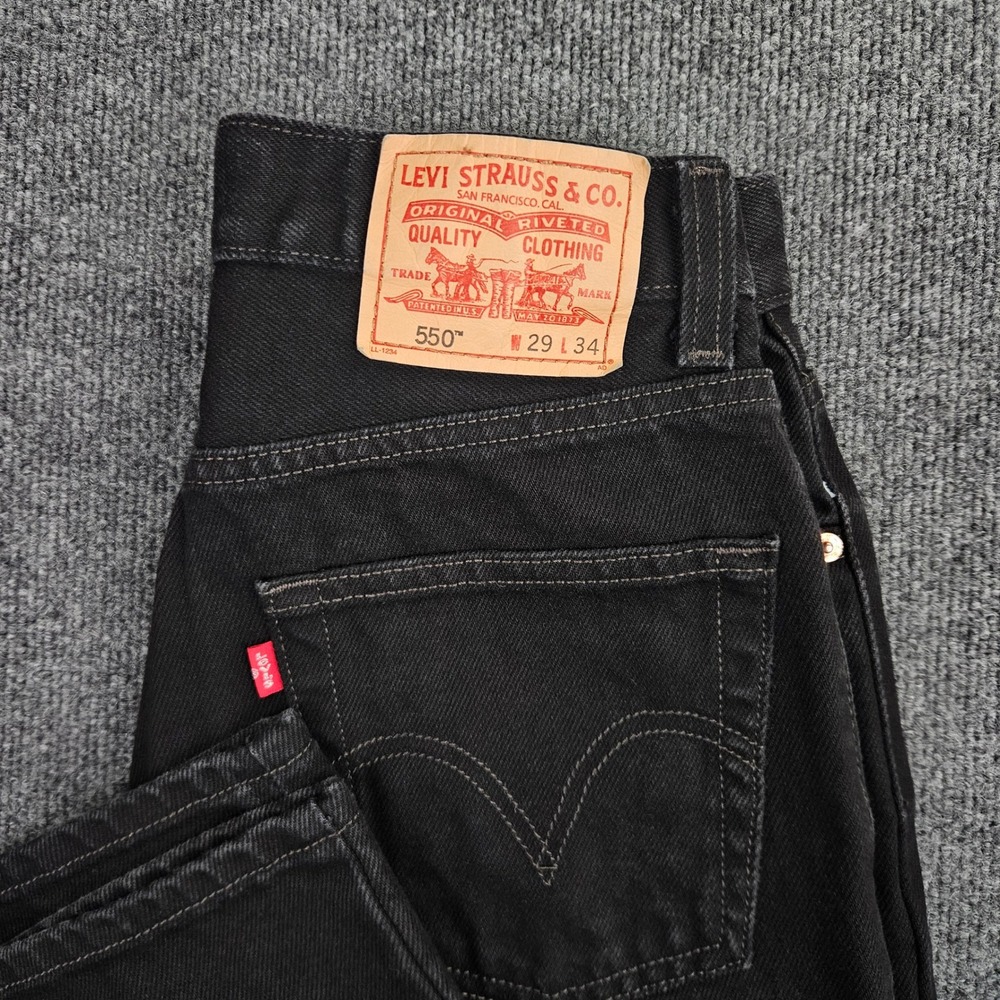 Levi's Black Relaxed Fit Jeans